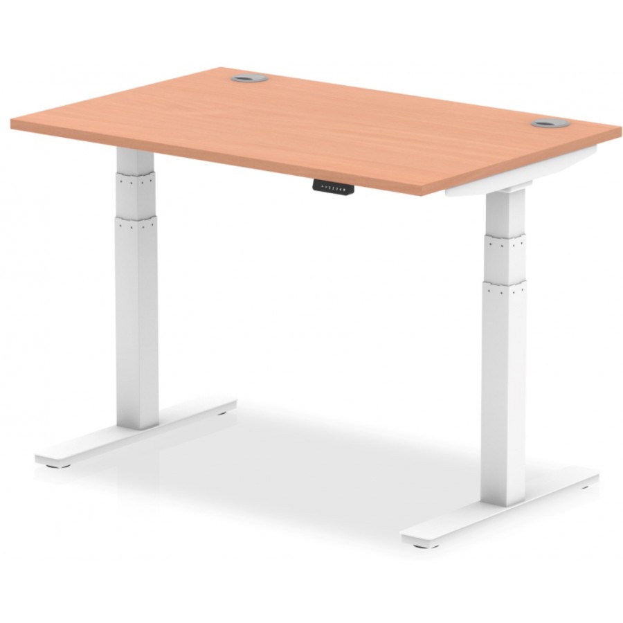 Rayleigh Air Height Adjustable Sit Stand Desk With Cable Ports